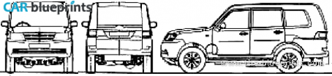 2010 Tata Sumo Grande Mark II SUV blueprint