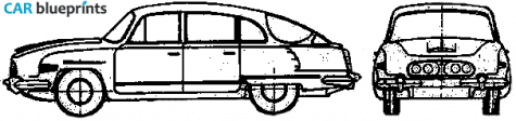 1981 Tatra 603 A Sedan blueprint