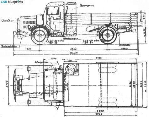 Tatra 27 Truck blueprint