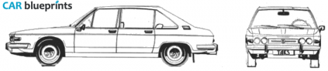 1979 Tatra 613 Sedan blueprint