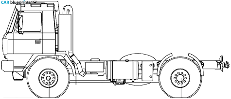 2007 Tatra T815 25RR45 4x4 Truck blueprint