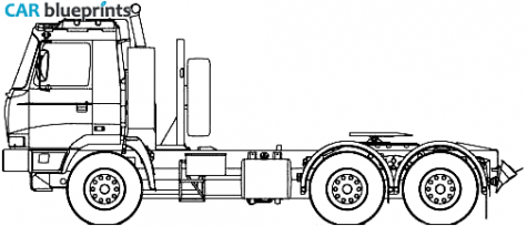 2007 Tatra T815 2X0N25 Truck blueprint