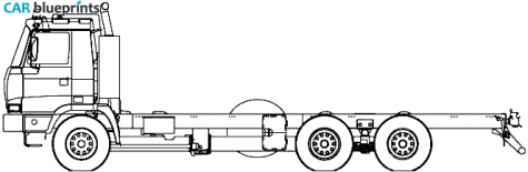 2004 Tatra T815 2X0R24 Truck blueprint