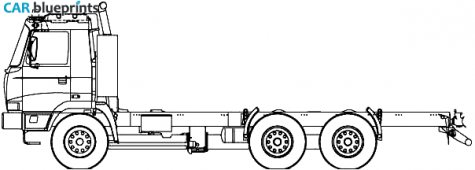 2007 Tatra T815 2X0R25 Truck blueprint