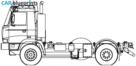 2007 Tatra T815 2X0R45 Truck blueprint