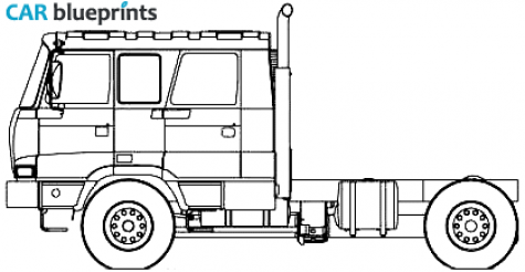 2007 Tatra T815 2X0R55 Truck blueprint