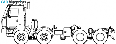 2007 Tatra T815 2X0R84 Truck blueprint