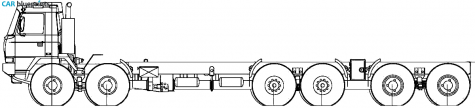 2007 Tatra T815 6MWR8T-45 12x12 Truck blueprint