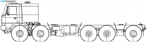 2007 Tatra T815 6ZVR8T 10x10 Truck blueprint