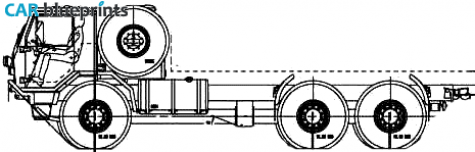 2007 Tatra T815 78OR89 6x6 Truck blueprint