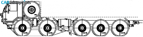 2007 Tatra T815 7EOR89 10x10 Truck blueprint