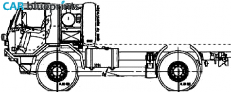 2007 Tatra T815 7LOR42 4x4 Truck blueprint