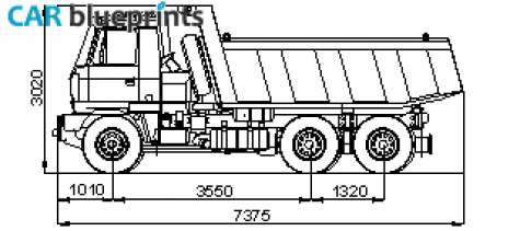 1983 Tatra T815 Truck blueprint