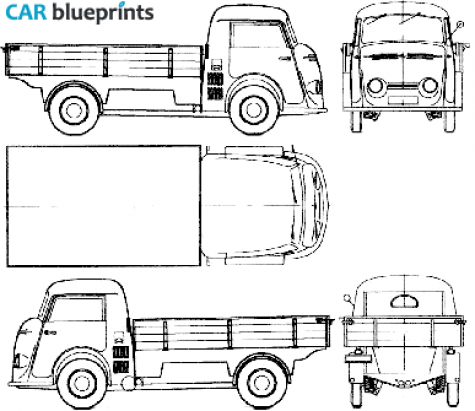 1952 Tempo Matador 1000 Truck blueprint