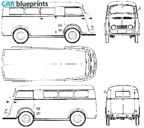 1952 Tempo Matador 1000 Minivan blueprint