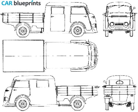 1952 Tempo Matador 1000 Twin Cab Truck blueprint