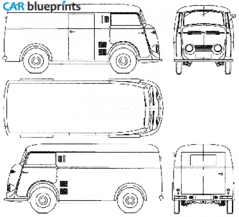 1952 Tempo Matador 1000 Van blueprint