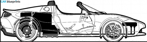 2009 Tesla  Roadster blueprint