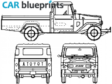 1999 Toyota Bandeirante Pick-up blueprint