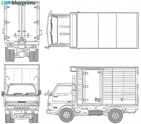 Toyota Dyna Truck blueprint