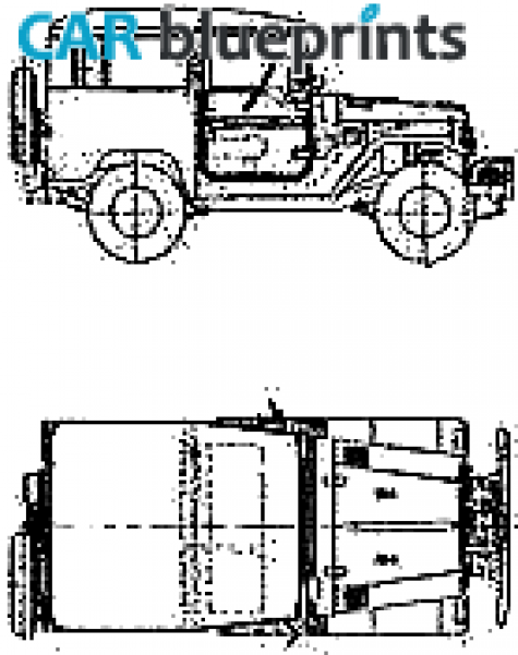 1980 Toyota Land Cruiser FJ40 SUV blueprint