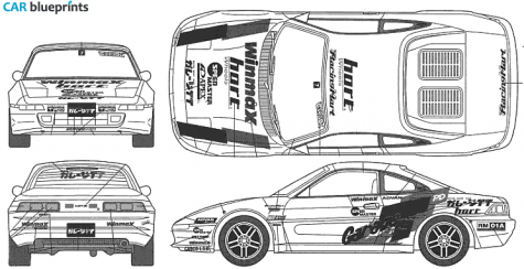 2000 Toyota MR 2 TT Coupe blueprint