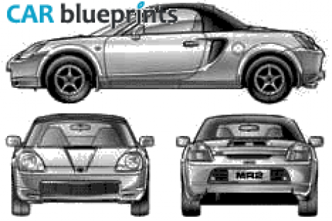 2002 Toyota MR 2 Coupe blueprint