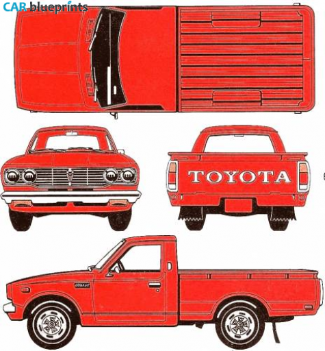 1976 Toyota Hilux Pick-up blueprint