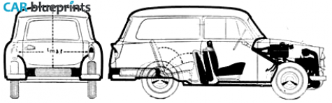 1962 Trabant 600 Kombi Wagon blueprint