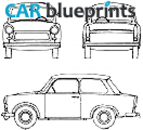 1978 Trabant 601 Sedan blueprint
