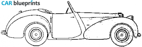 1948 Triumph 1800 18TR Cabriolet blueprint