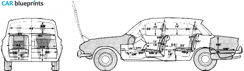 1969 Triumph 25 PI Sedan blueprint