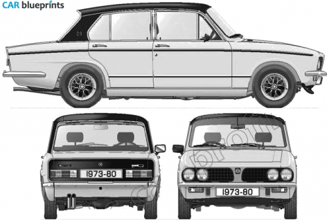 1973 Triumph Dolomite Sprint Sedan blueprint