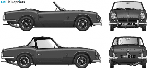 1963 Triumph Spitfire Mk I Cabriolet blueprint