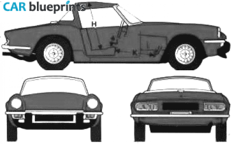 1975 Triumph Spitfire MK IV Cabriolet blueprint