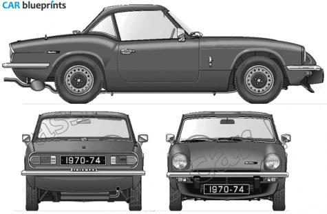 1970 Triumph Spitfire Mk IV Hard Top Coupe blueprint