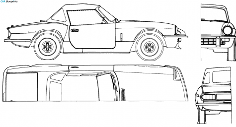 1975 Triumph Spitfire MK IV Coupe blueprint