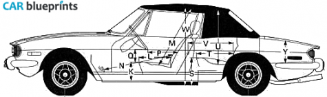 1977 Triumph Stag Sedan blueprint