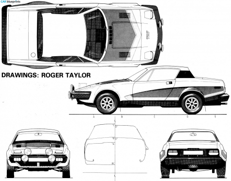 1976 Triumph TR-7 Coupe blueprint