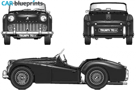 1969 Triumph TR3A Coupe blueprint