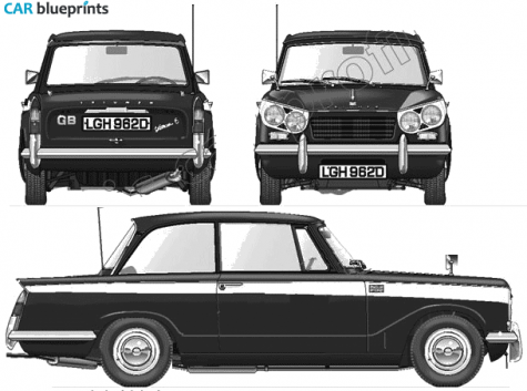 1962 Triumph Vitesse 6 Sedan blueprint