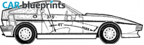 1987 TVR 350I Coupe blueprint