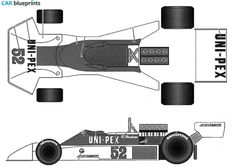 1976 Tyrrell 007 Japan GP OW blueprint