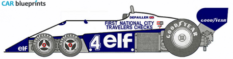 1977 Tyrrell P34B F1 OW blueprint