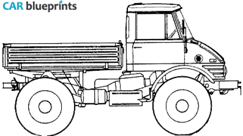 1963 Unimog 406 U900 Truck blueprint