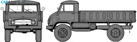 1955 Unimog 404S Truck blueprint