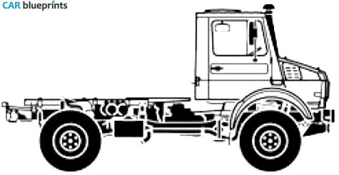 2008 Unimog U3000 SWB Truck blueprint