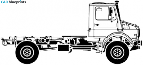 2008 Unimog U4000 LWB Truck blueprint