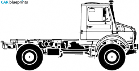 2008 Unimog U5000 SWB Truck blueprint