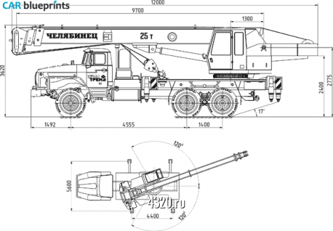 1977 Ural 4320 Chelyabinetz Truck blueprint